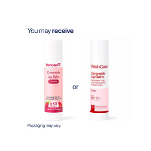 WishCare Ceramide Natural Lip Balm Tinted 5g - SPF50 pa+++   •