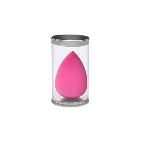 Water Drop Shape Makeup Sponge With Box - Deep Pink