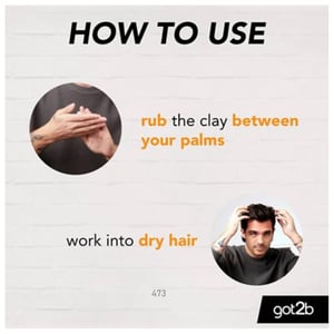 Schwarzkopf Got2b i Styler Texture Clay 75ml•