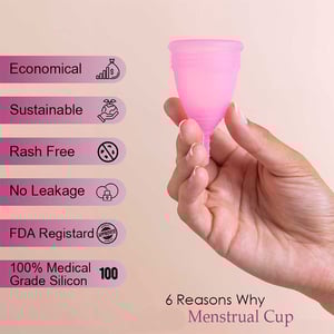 Loovara Menstrual Basic Line Period Cup - M Size