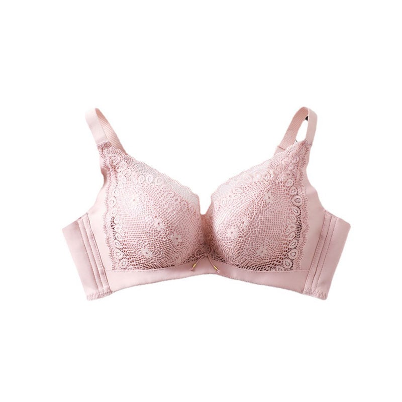 Gorgeous Net Design Push Up Bra With Bow