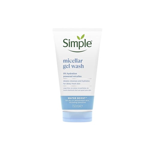 Simple Water Boost Micellar Facial Gel Wash 150ml