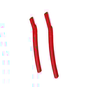 Groome Eyebrow And Facial Razor 2pcs - Red