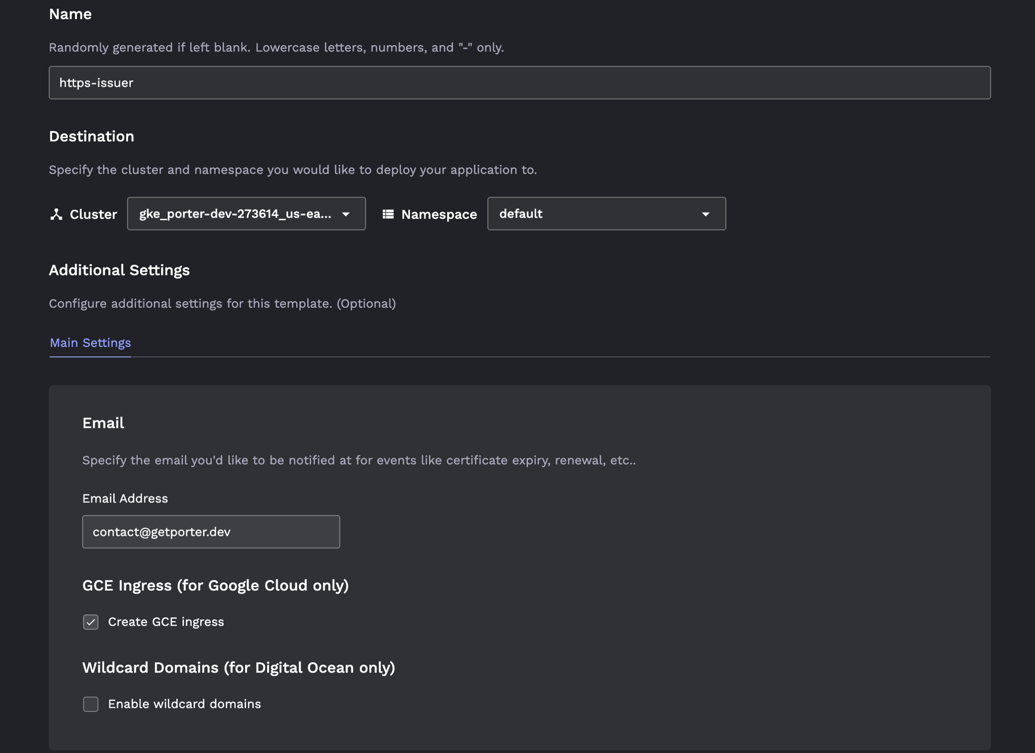 HTTPS ingress with GCE