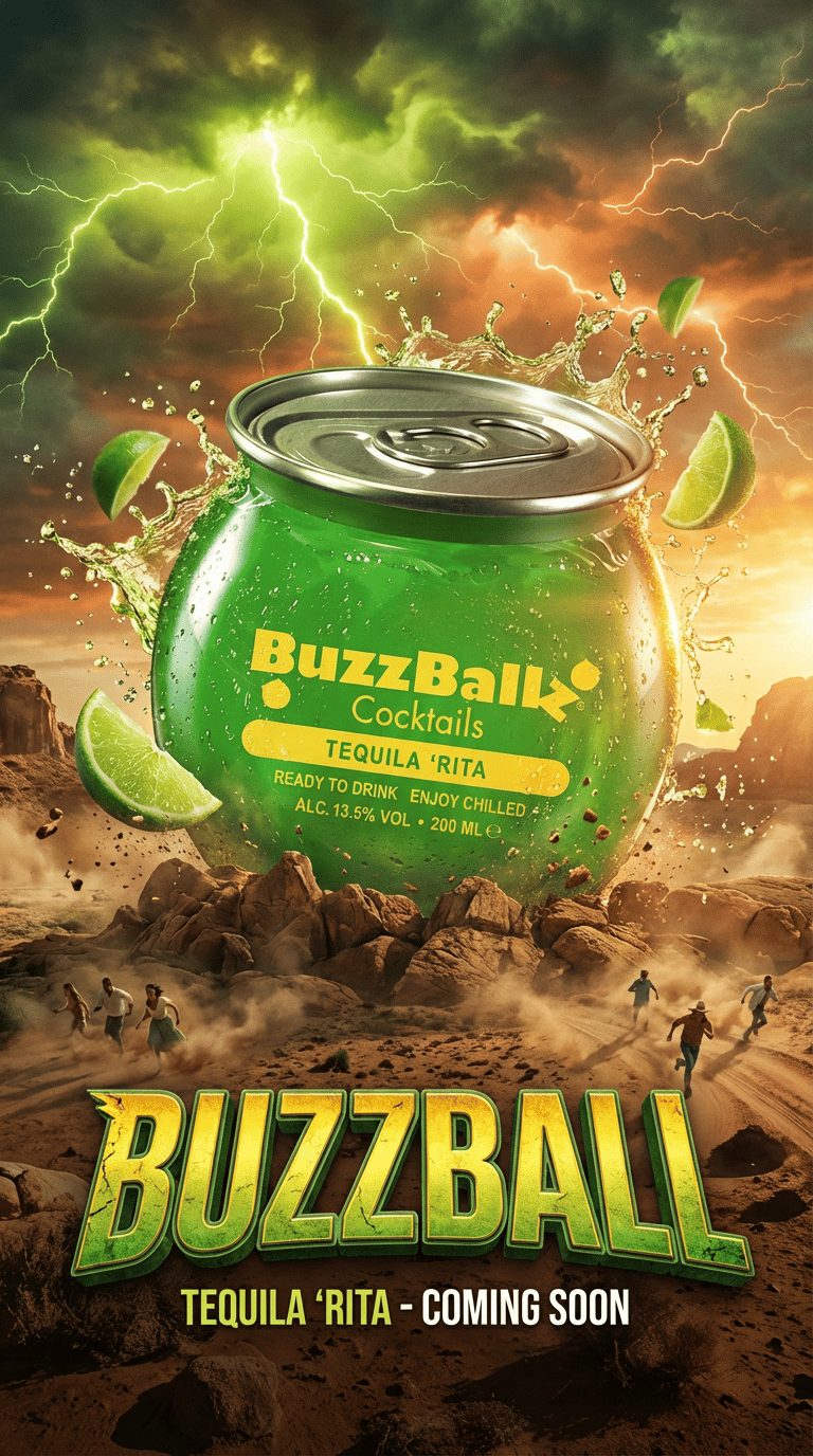 Buzzball AI music video made with Muzie