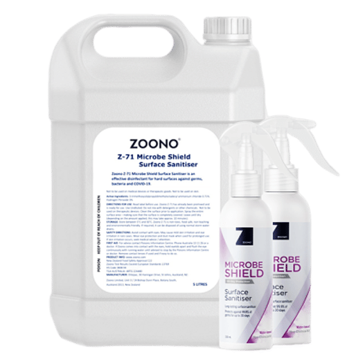 Zoono Z-71 MICROBE SHIELD ALCOHOL FREE SANITIER LONG-LASTING SURFACE STERILIZATION