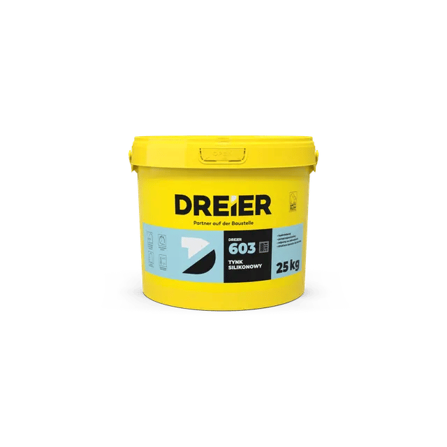 Dreier 603 tynk silikonowy biały 1,5mm 25kg