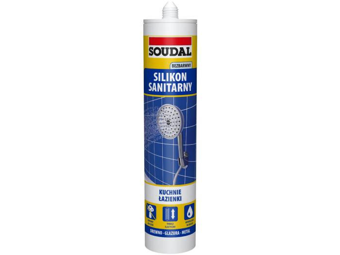 Soudal silikon sanitarny bezbarwny 280ml