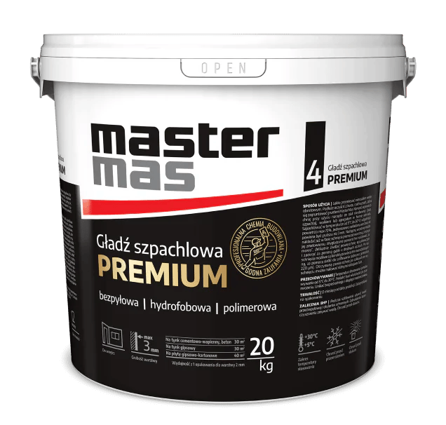 Mastermas Premium gładź szpachlowa 20 kg