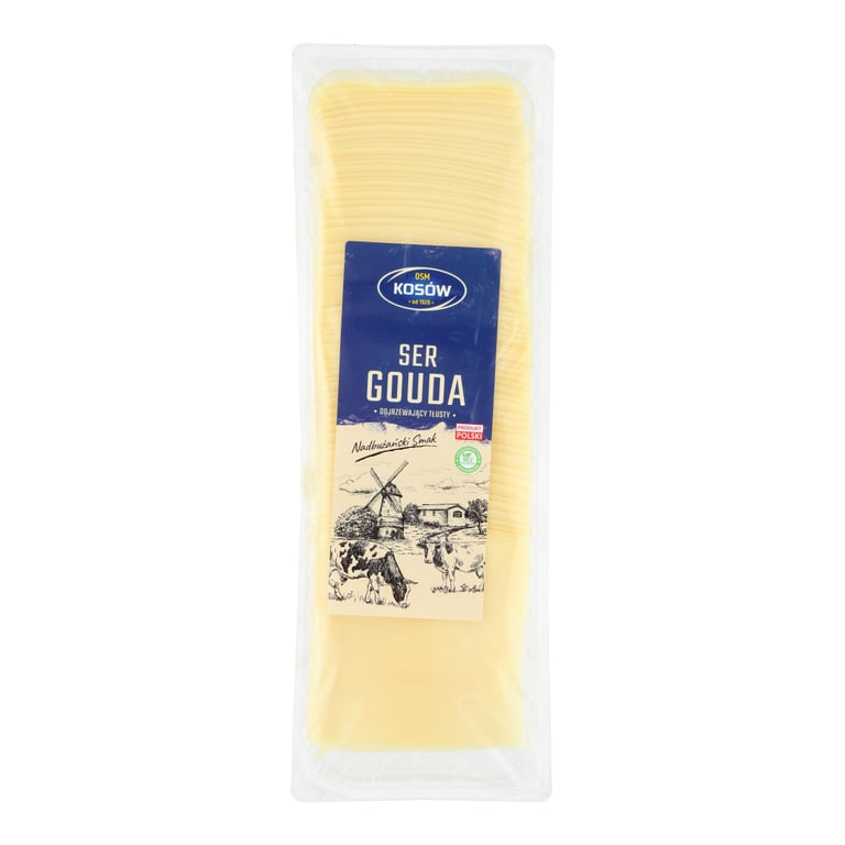 KOSÓW SER GOUDA PLASTRY 1 KG