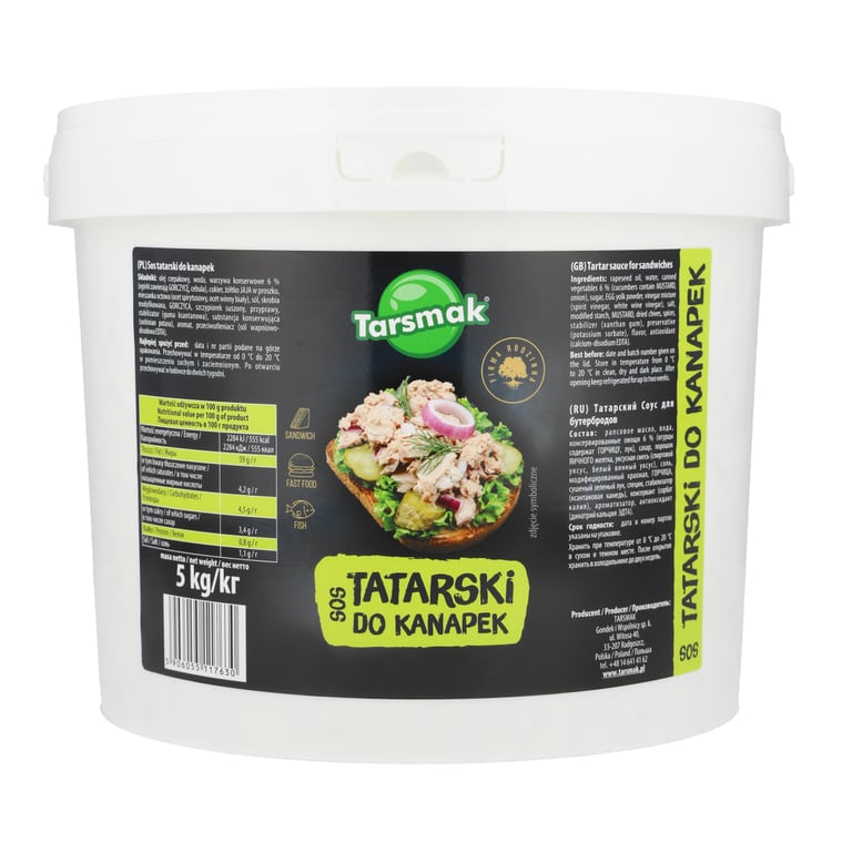 TARSMAK SOS TATARSKI DO KANAPEK 5 KG WIADRO