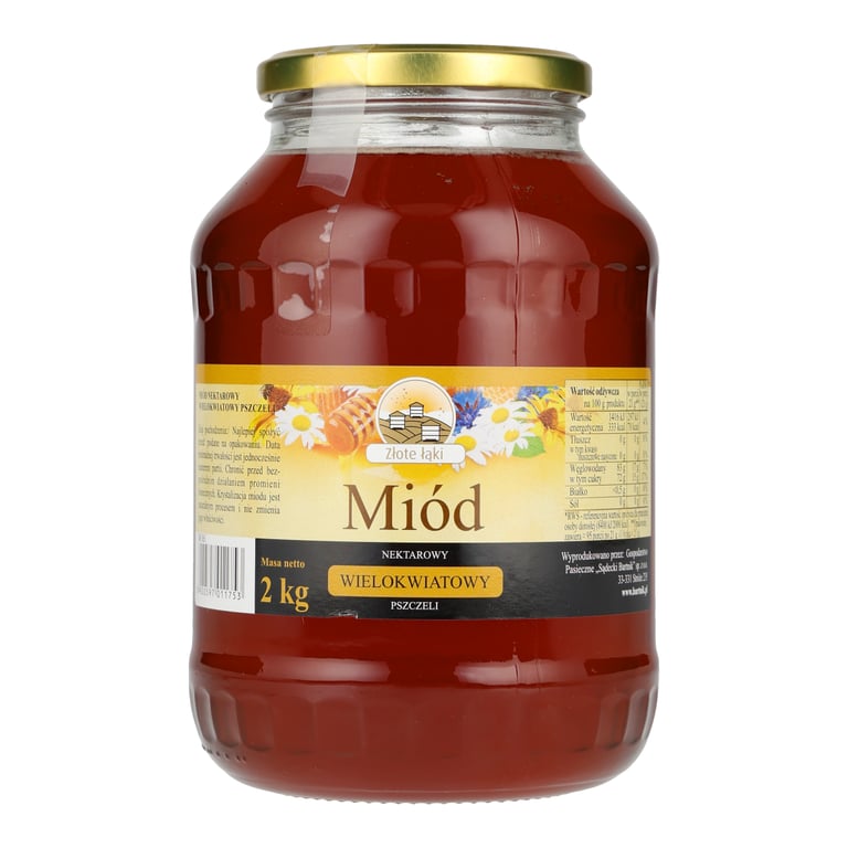 ZŁOTE ŁĄKI MIÓD WIELOKWIATOWY 2 KG