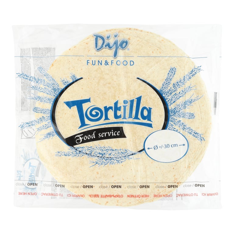 DIJO TORTILLA 30 CM 97 GRAMÓW 18 SZTUK