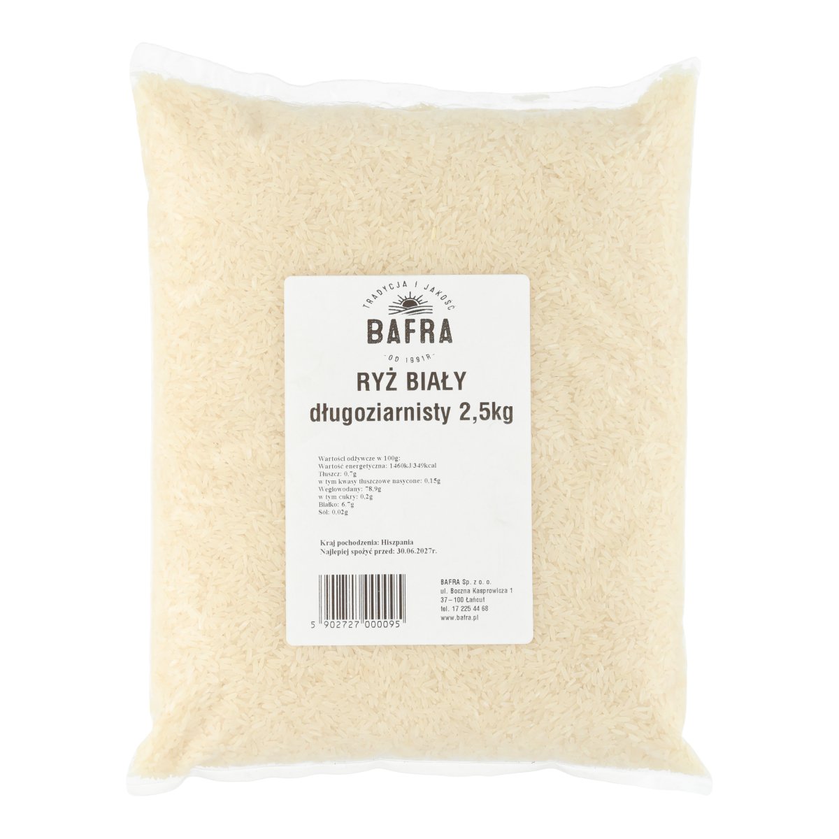 RYŻ BIAŁY 2,5 KG