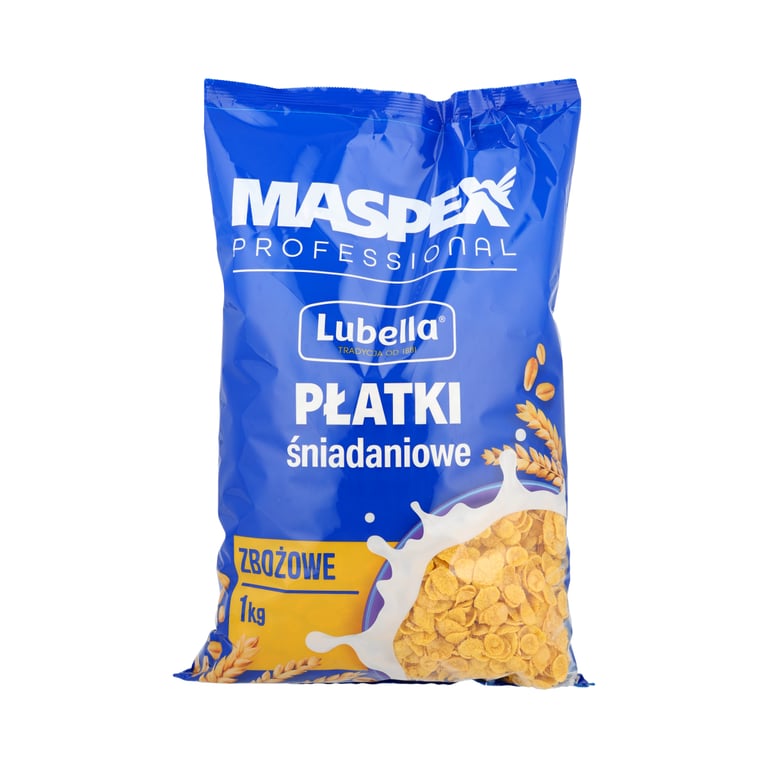 LUBELLA PŁATKI KUKURYDZIANE CORN FLAKES 1 KG x 5 SZTUK