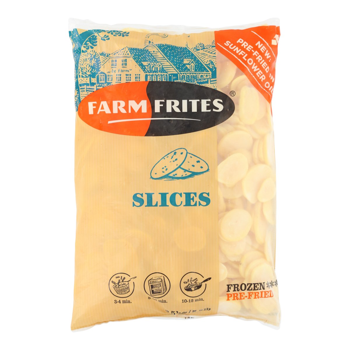 FARM FRITES SLICES TALARKI ZIEMNIACZANE 2,5 KG