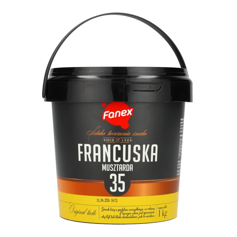 FANEX MUSZTARDA FRANCUSKA 1 KG WIADERKO