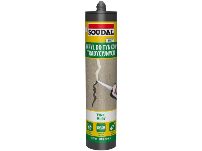 Soudal akryl do tynków tradycyjnych biały 280ml