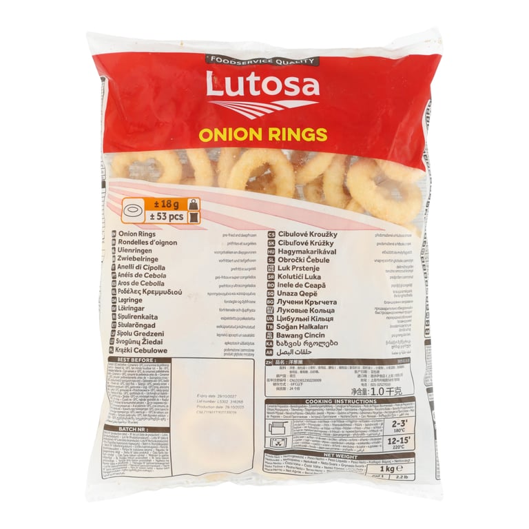 LUTOSA ONION RINGS 1 KG