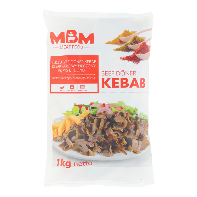 MBM KEBAB WOŁOWY CIĘTY PIECZONY 1 KG
