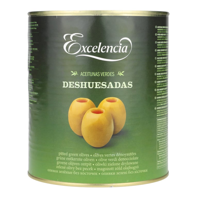 EXCELENCIA OLIWKI ZIELONE CAŁE 3 KG PUSZKA