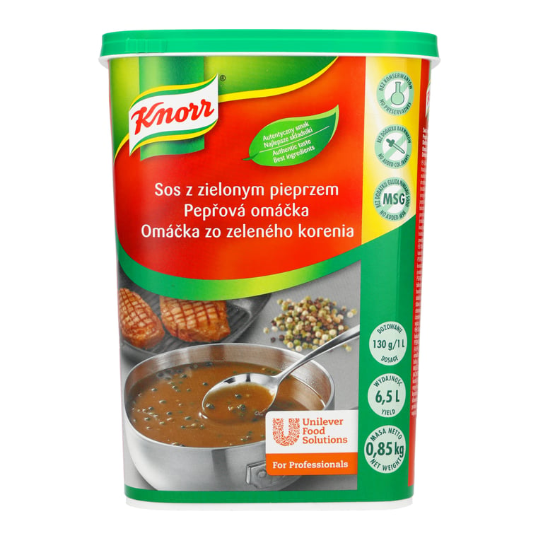 KNORR SOS ZIELONY PIEPRZ 850 GRAMÓW PET