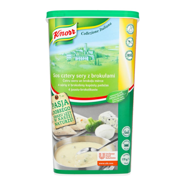 KNORR SOS 4 SERY Z BROKUŁAMI 900 GRAMÓW PET