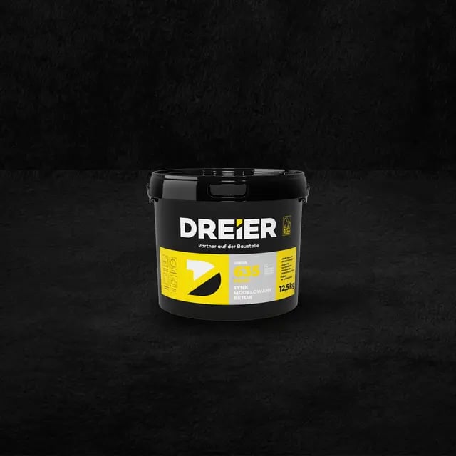 Dreier 635 PROFI tynk beton elewacyjny biały 12,5kg