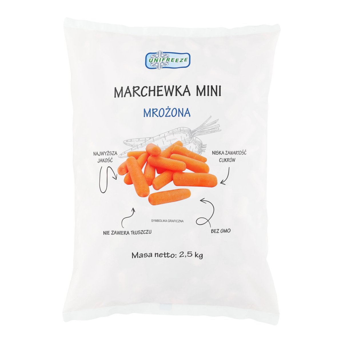 UNIFREEZE MARCHEW JUNIOR 2,5 KG