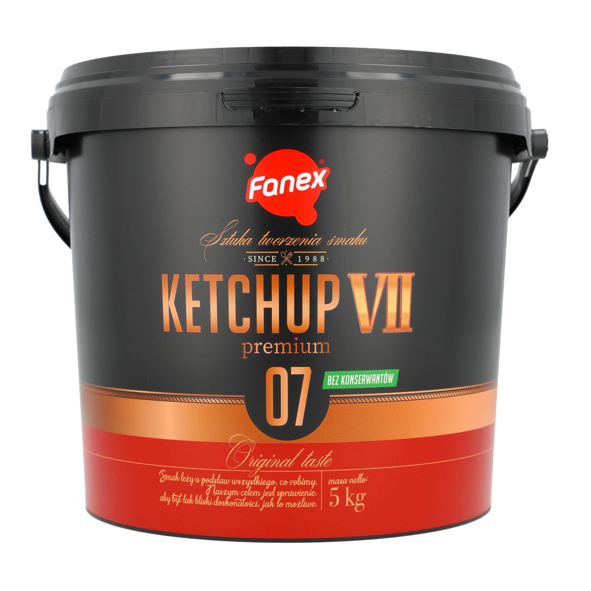 FANEX KETCHUP NO7 PREMIUM 5 KG WIADRO