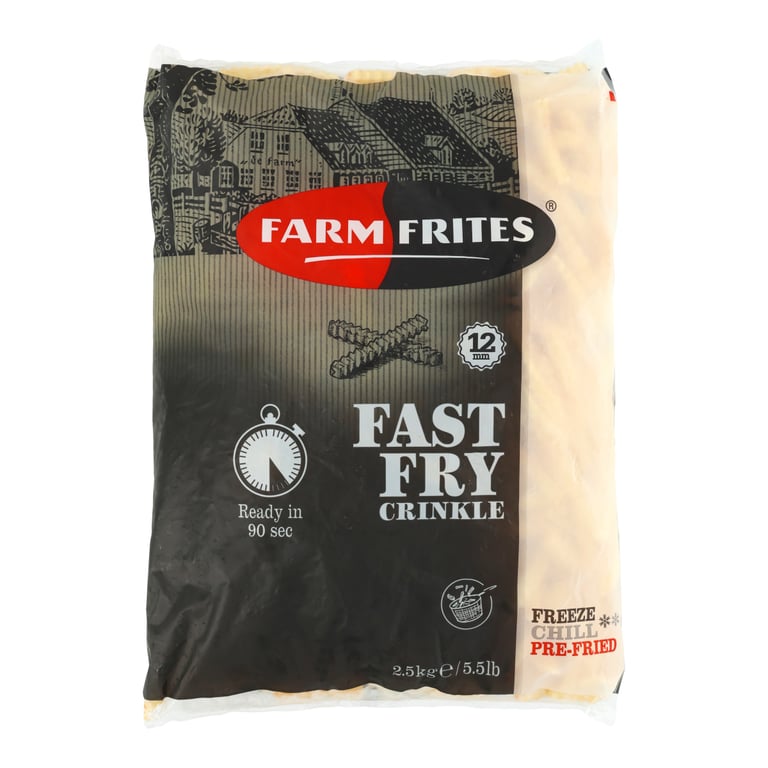 FARM FRITES FRYTKI FAST CRINKLE 12 MM 2,5 KG