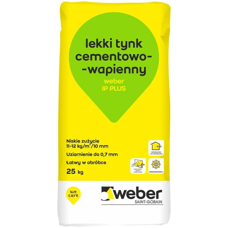 Weber IP Plus tynk cementowo wapienny 25kg