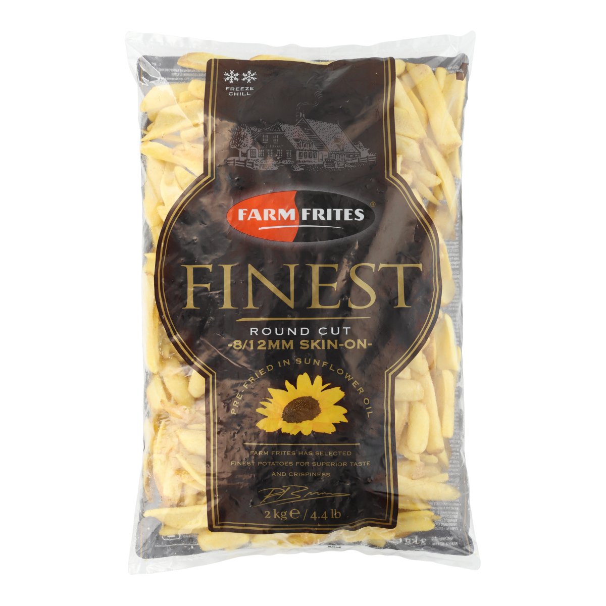 FARM FRITES ROUND CUT ŁÓDKI ZIEMNIACZANE 2 KG