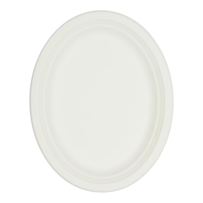 BIO TALERZ OWALNY DUŻY PAPIEROWY 50 SZTUK