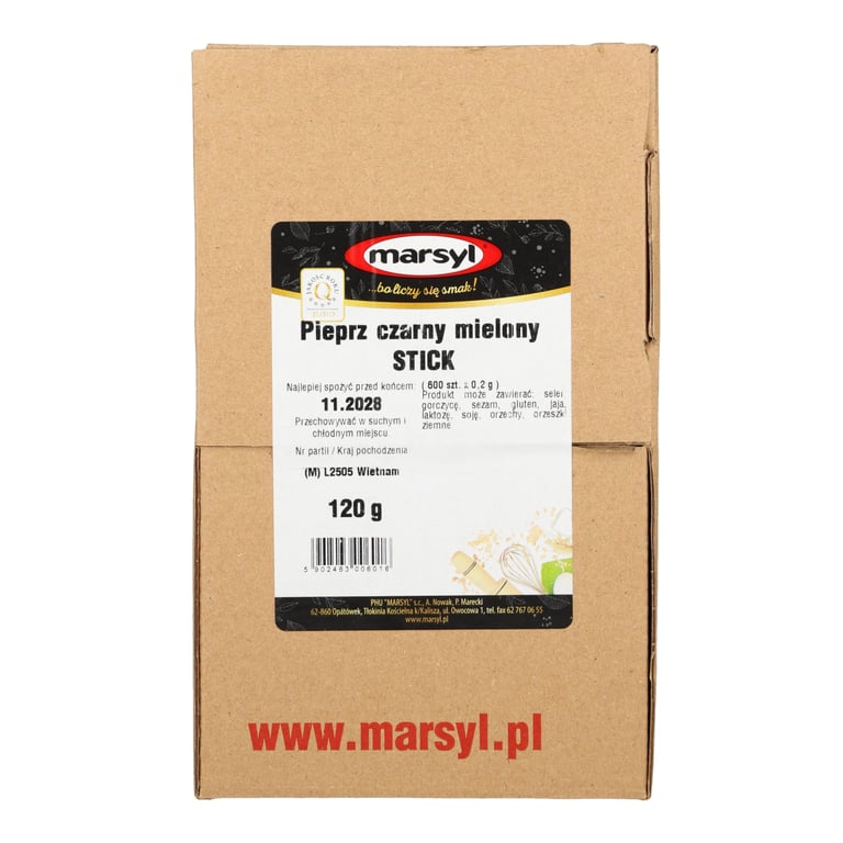 MARSYL PIEPRZ CZARNY MIELONY 2 GRAMÓW 600 SASZETEK