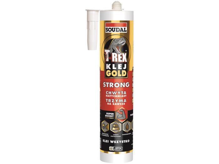 Soudal T-REX GOLD STRONG klej montażowy supermocny 290ml