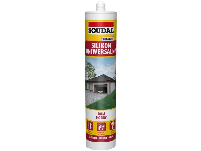 Soudal silikon uniwersalny bezbarwny 280ml