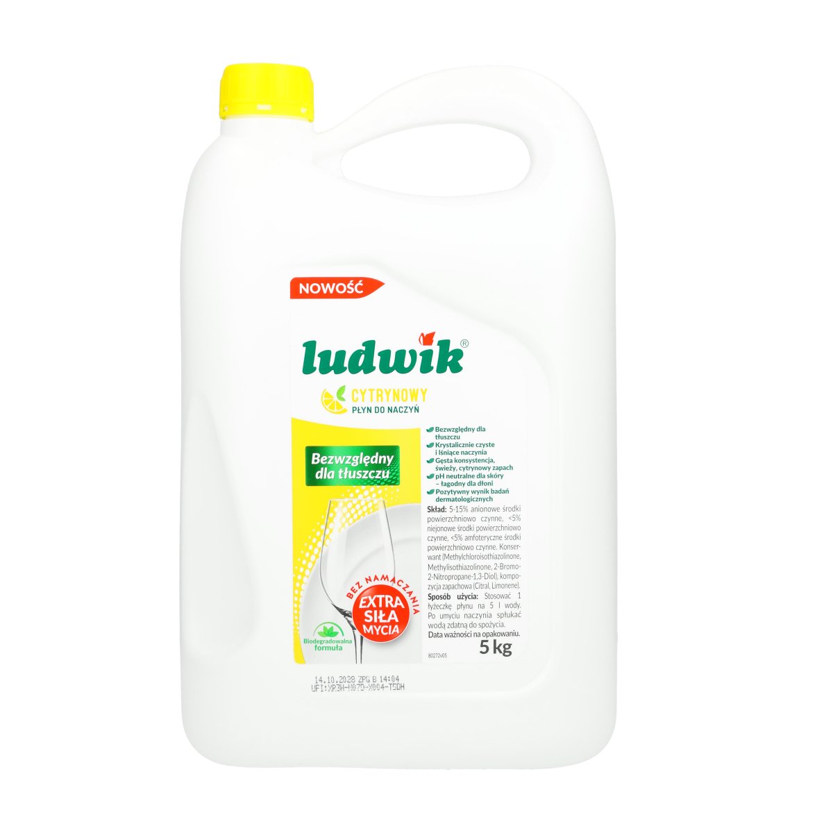LUDWIK PŁYN DO NACZYŃ CYTRYNA 5 L