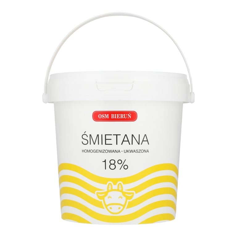 BIERUŃ ŚMIETANA 18% 1 KG WIADRO