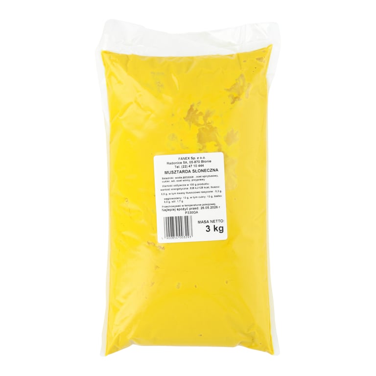 FANEX MUSZTARDA SŁONECZNA 3 KG WOREK