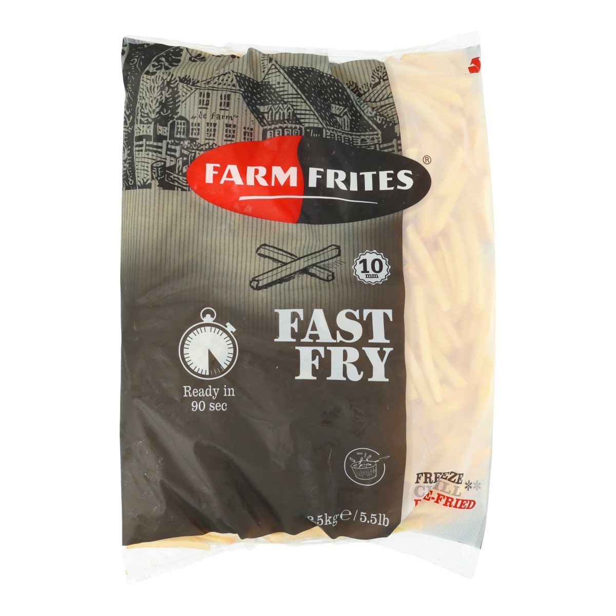 FARM FRITES FRYTKA PROSTA FAST FRY 10 MM 2,5 KG