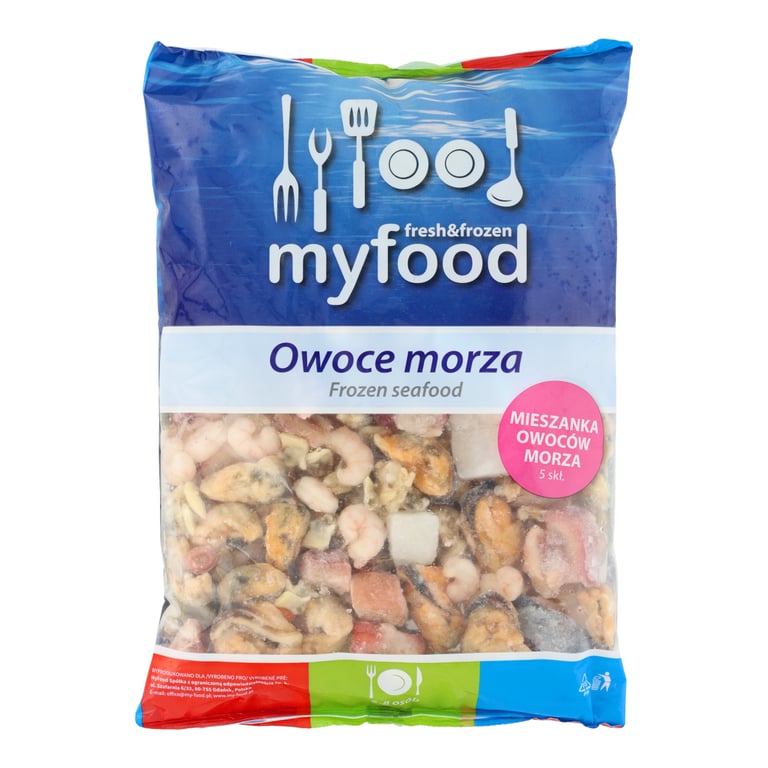MIESZANKA OWOCÓW MORZA 1 KG 5 SKŁADNIKOWA