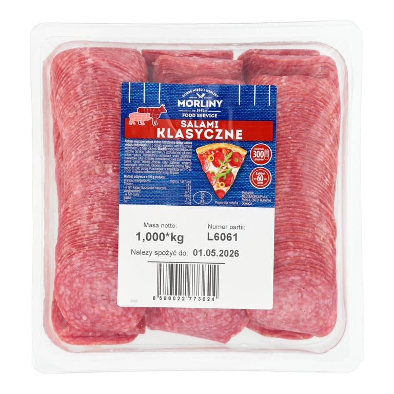 MORLINY SALAMI KLASYCZNE PLASTRY 1 KG