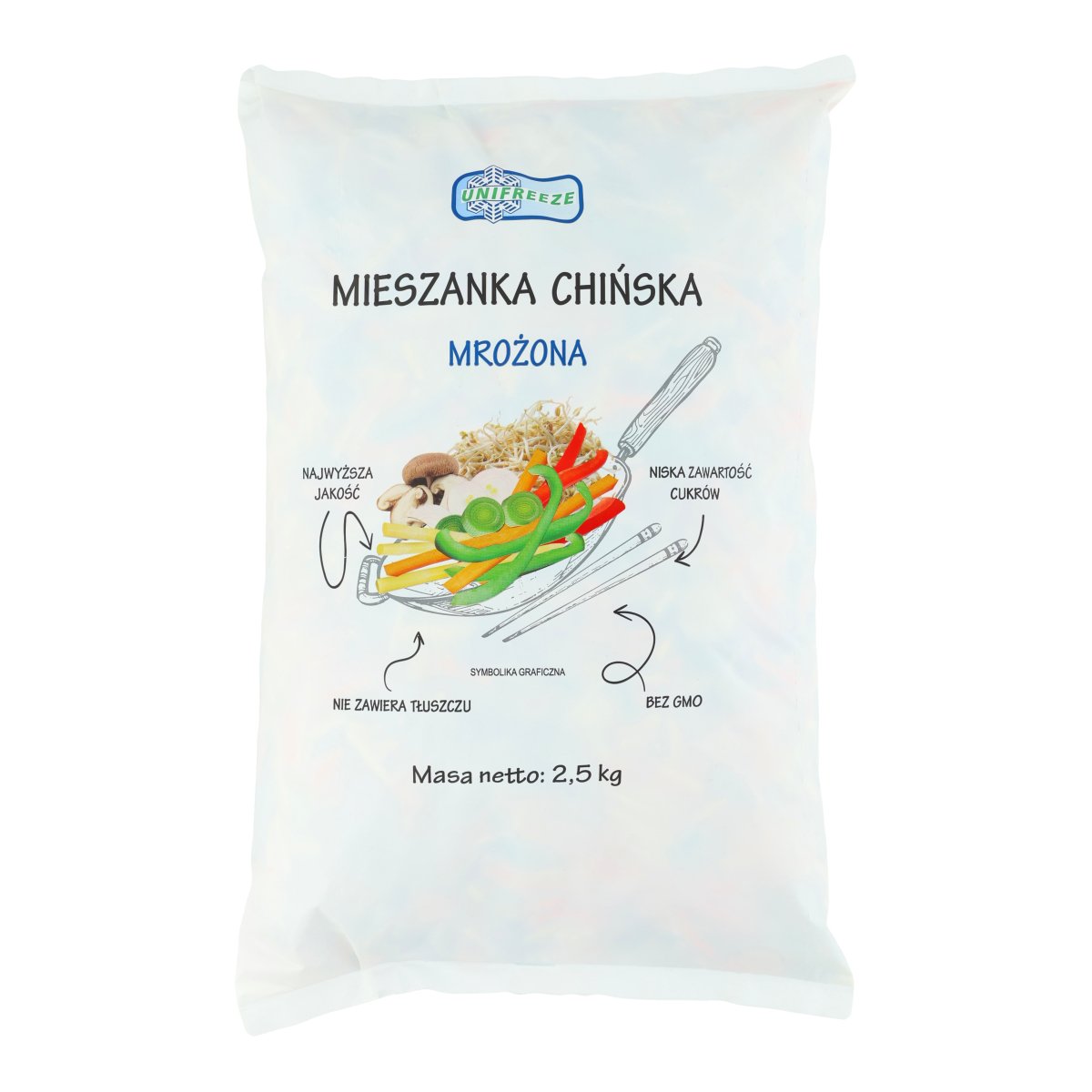 UNIFREEZE MIESZANKA WARZYW CHIŃSKA 2,5 KG