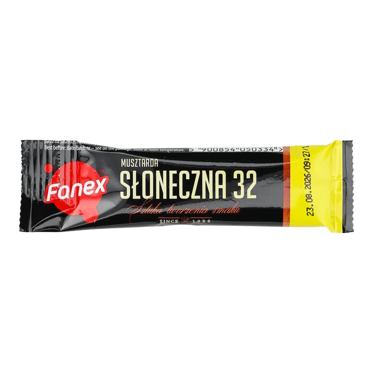 FANEX MUSZTARDA SŁONECZNA 15 GRAMÓW 120 SASZETEK