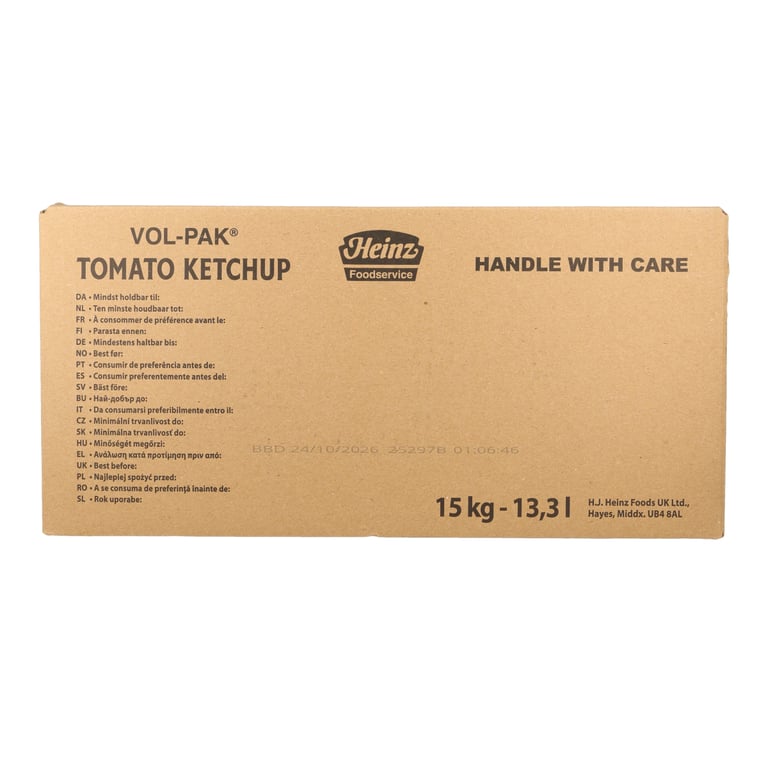 HEINZ KETCHUP 15 KG BIB
