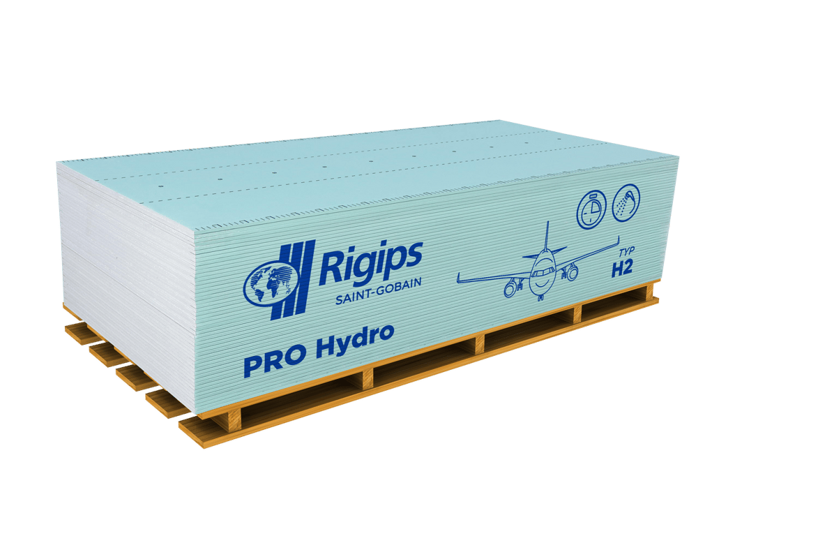 Płyta G-K Rigips PRO typ H2 GKBI 1200x2600x12,5mm