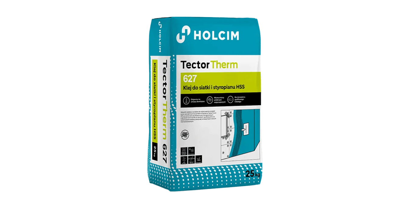 Holcim TectorTherm 627 HSS szary klej do styropianu i siatki 25 kg