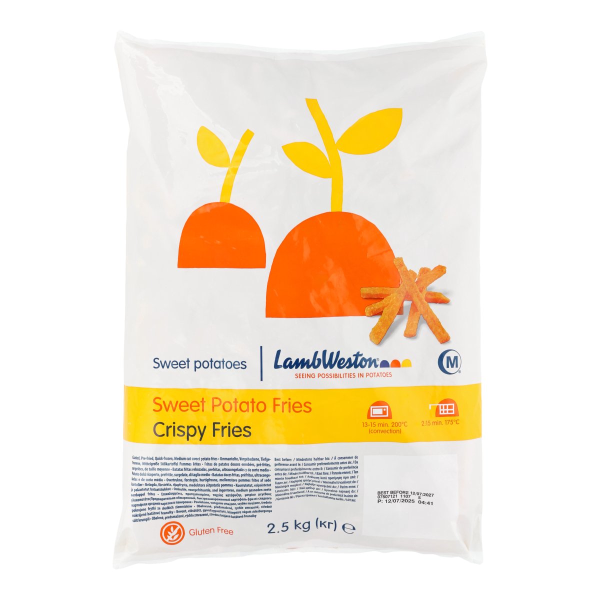 LAMBWESTON FRYTKI SWEET POTATO CRISPY 2,5 KG BATATY