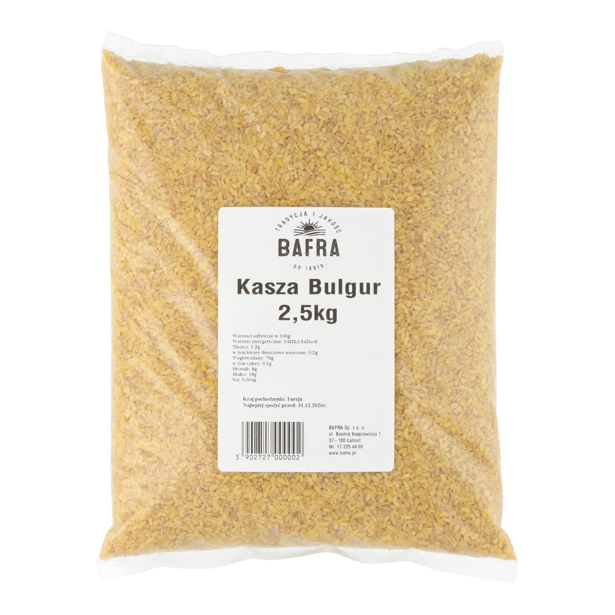 KASZA BULGUR 2,5 KG